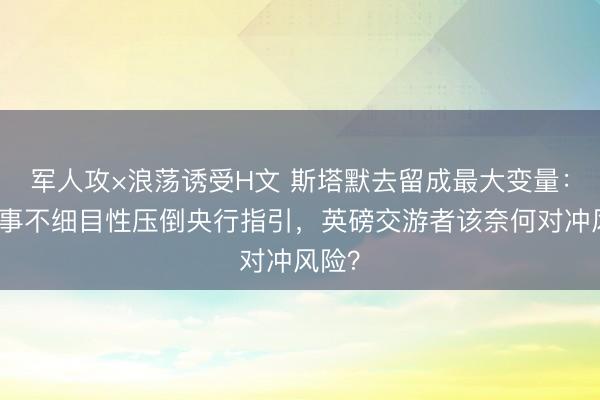 军人攻×浪荡诱受H文 斯塔默去留成最大变量：当政事不细目性压倒央行指引，英磅交游者该奈何对冲风险？