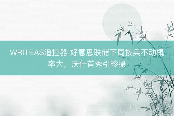 WRITEAS遥控器 好意思联储下周按兵不动概率大，沃什首秀引珍摄