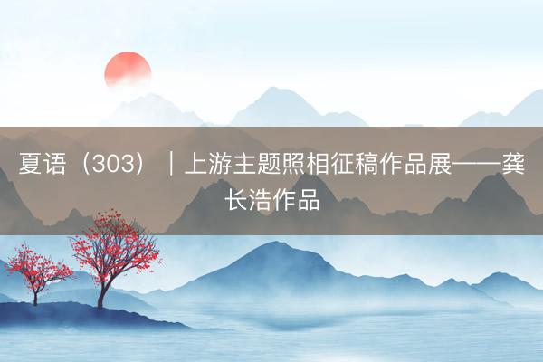 夏语（303）｜上游主题照相征稿作品展——龚长浩作品